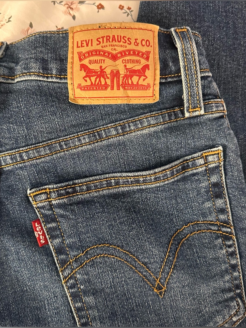 Levi's Denim Wedgie Straight Ankle Streetwear Jeans High rise Button Fly 26x28 - Picture 11 of 15